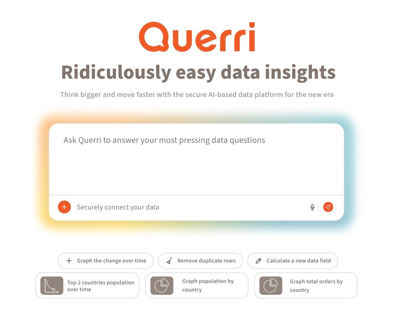 Querri Home Screen Querri Home Screen